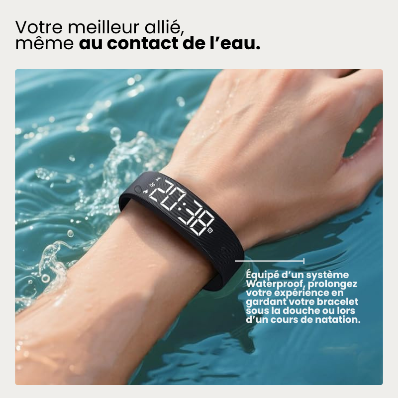 Bracelet intelligent avec alarme vibrante