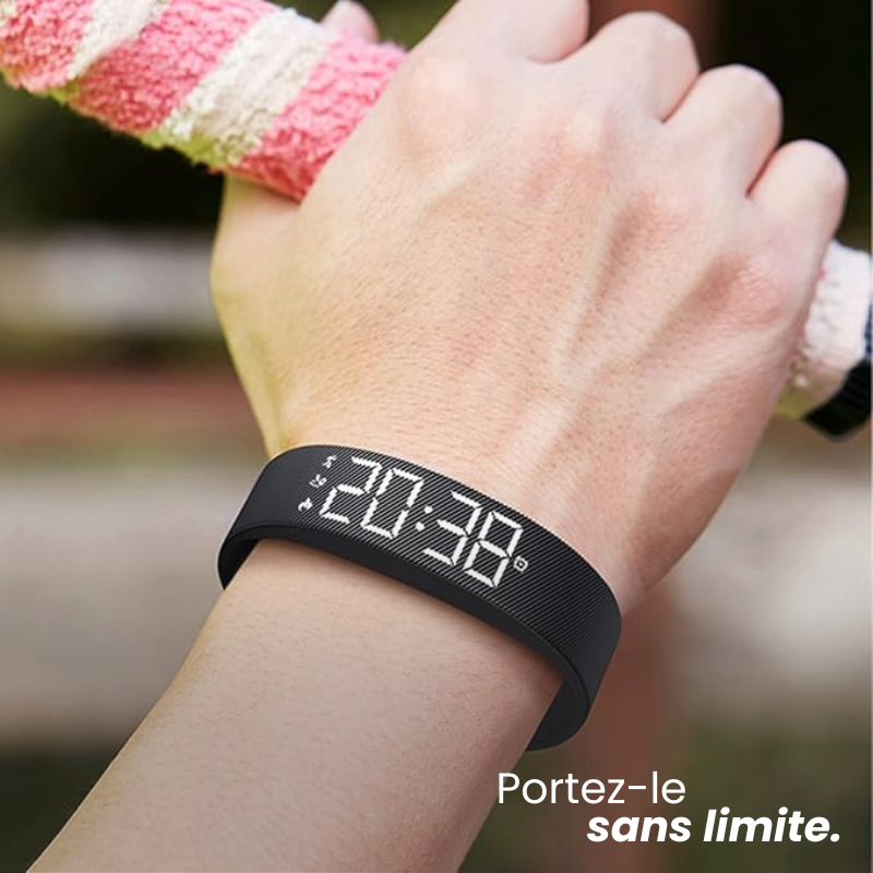 Bracelet intelligent avec alarme vibrante